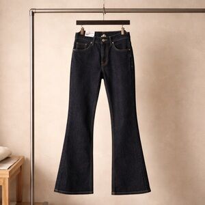 Premium Denim Collection Dark Wash Flare Jeans Size 6–8 Retro Bell Bottom